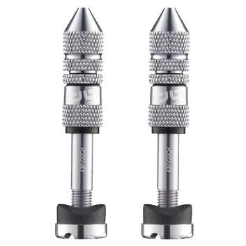 E*THIRTEEN Schrader Quickfill | Tubeless Valves | Gen2 | 23-31mm Depth | 2 Pieces | Silver