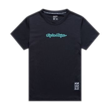 TROY LEE DESIGNS LILIUM RIDE TEE SIGNATURE BLACK
