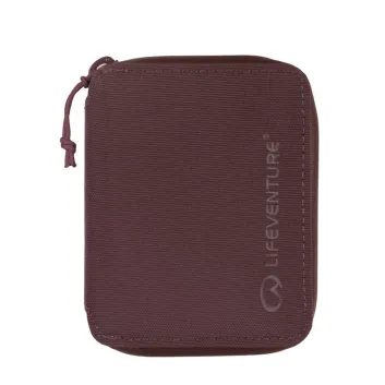 LIFEVENTURE RFiD Bi-Fold Wallet, plum