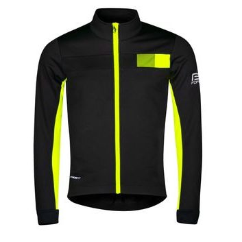 FORCE FROST softshell pánská, černo-fluo
