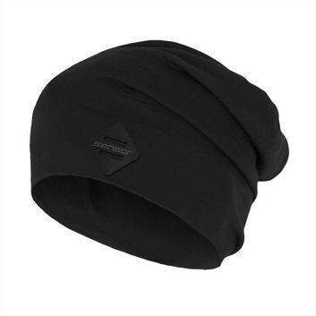 SENSOR MERINO WOOL cap black