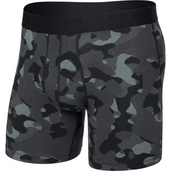 SAXX DROPTEMP COOLING COTTON BOXER BRIEF FLY pebble camo-graphite