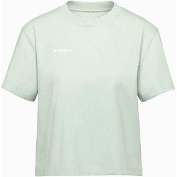 MAMMUT Base Cropped T-Shirt Women Mini Logo silver sage