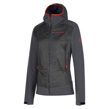 LA SPORTIVA Kap Hybrid Hoody W Carbon/Cherry Tomato