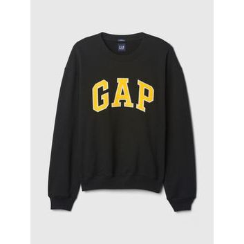 GAP Oversize mikina s logem Černá