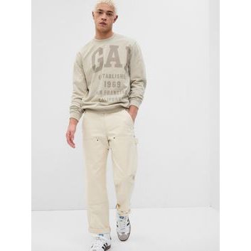 GAP 541664-03 Mikina s logem GAP Béžová