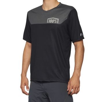 100% AIRMATIC Short Sleeve Jersey Grey/Midnight