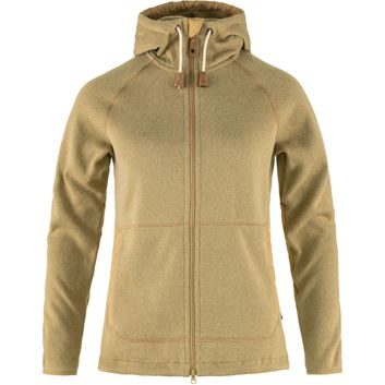 FJÄLLRÄVEN Övik Fleece Hoodie W Dune Beige