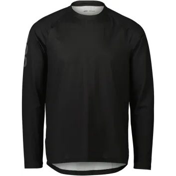 POC M's Essential MTB LS Jersey Uranium Black