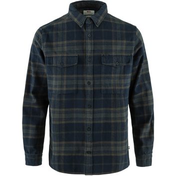 FJÄLLRÄVEN Övik Twill Shirt M, Dark Navy-Basalt