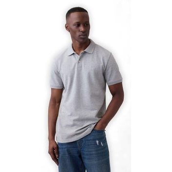 GAP 586306-44 Piqué polo tričko Šedá