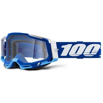 100% RACECRAFT 2 Goggle - Blue - Clear Lens