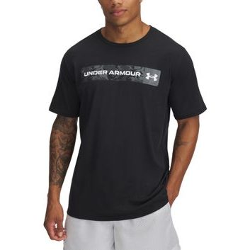 UNDER ARMOUR UA CAMO CHEST STRIPE SS černá