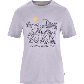 FJÄLLRÄVEN Hoja Lugnt Wool T-shirt W Lavender Mist