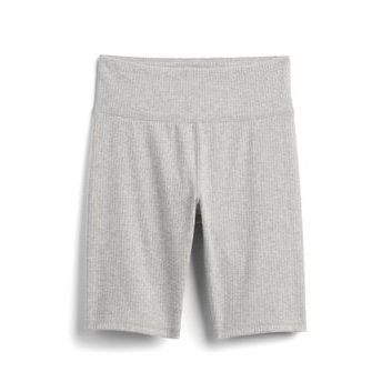 GAP Dívčí žebrované biker shorts Šedá