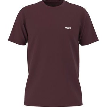 VANS MN LEFT CHEST LOGO TEE, BURGUNDY