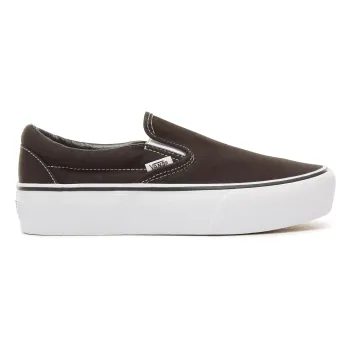 VANS CLASSIC SLIP-ON PLATFORM BLACK MARSHMALLOW/COOL BL/TRWHT
