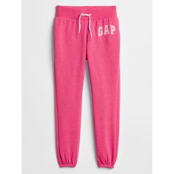 GAP 699662-07 Dětské tepláky GAP logo fleece Růžová