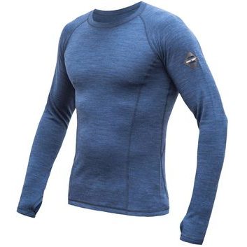 SENSOR MERINO BOLD pánské triko dl.rukáv cool blue