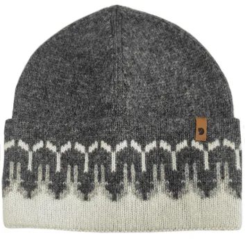 FJÄLLRÄVEN Övik Path Knit Beanie, Chalk White-Grey