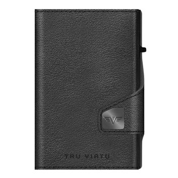 TRU VIRTU Twin Wallet Click & Slide - leath. Nappa Black
