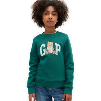 GAP 853243-03 Dětská mikina s logem Zelená