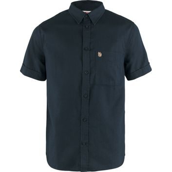 FJÄLLRÄVEN Övik Travel Shirt SS M Dark Navy