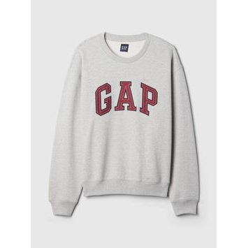GAP Oversize mikina s logem Šedá