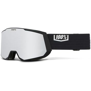 100% SNOWCRAFT XL HiPER Goggle - Black/Silver - Mirror Silver Lens