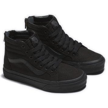 VANS UY SK8-Hi Zip (POP CHECK) KIDS BLACK/BLACK