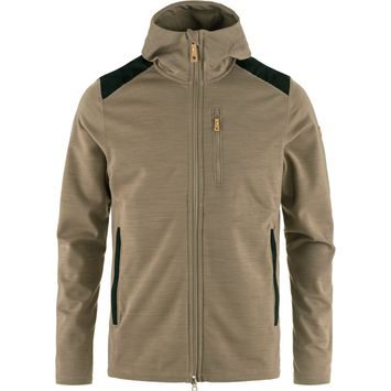 FJÄLLRÄVEN Keb Fleece Hoodie M Suede Brown