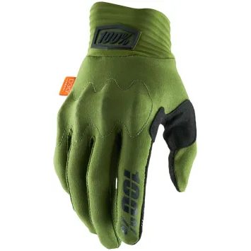 100% COGNITO D3O Gloves Army Green/Black