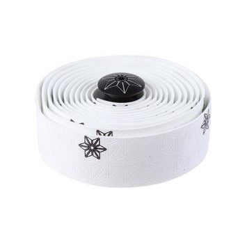 SUPACAZ Super Sticky Kush - Galaxy - White Tape/Black Print w/ Ano Black Plugz