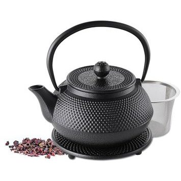 WEIS Litinová konvička na čaj s podstavcem 1,1 l