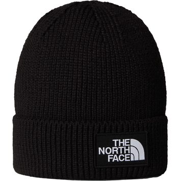 THE NORTH FACE TNF LOGO BOX CUFFED BEANIE, TNF BLACK