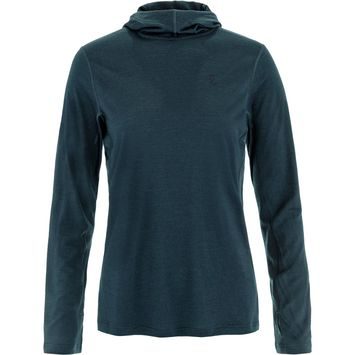 FJÄLLRÄVEN Abisko Wool Hoodie W Dark Navy