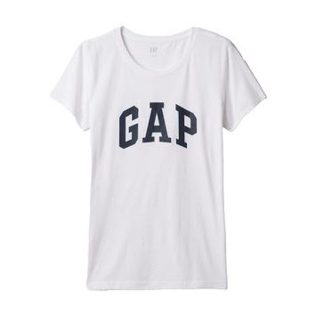 GAP Tričko s logem Bílá
