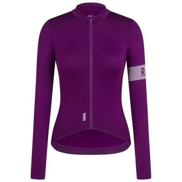 RAPHA Pro Team Women's Midweight Long Sleeve Cycling Jersey II Purple/bílá