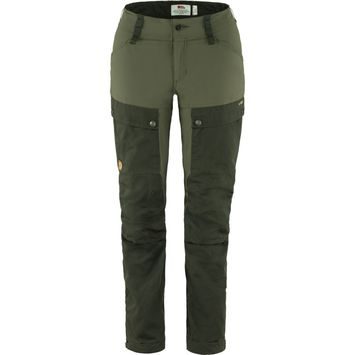 FJÄLLRÄVEN Keb Trousers Curved W Reg, Deep Forest-Laurel Green