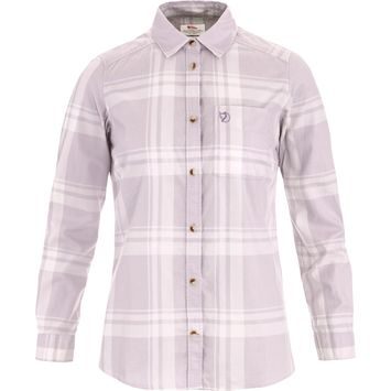 FJÄLLRÄVEN Övik Lite Flannel Shirt W Lavender Mist-Eggshell