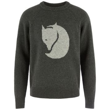 FJÄLLRÄVEN Fjällräven Logo Knit Sweater M Deep Forest