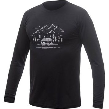 SENSOR MERINO ACTIVE PT VAN LIFE pánské triko dl.rukáv černá