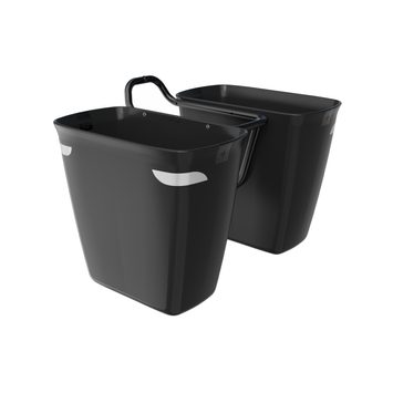 TREK Sada přední postranní brašny a nosiče Fetch+ 2, černá