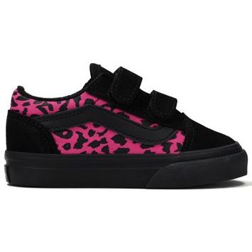VANS Old Skool V LEOPARD PINK/BLACK