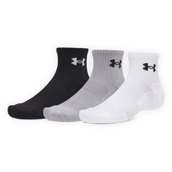 UNDER ARMOUR Performance Cotton 3p Qtr-WHT/GRY/BLK
