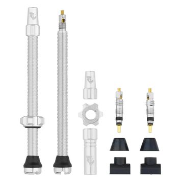 WOLF TOOTH Tubeless Valve Stem Kit 80mm raw silver