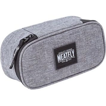 MEATFLY Pencil Case, Heather Grey
