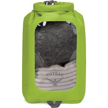 OSPREY DRY SACK 6 W/WINDOW, limon green