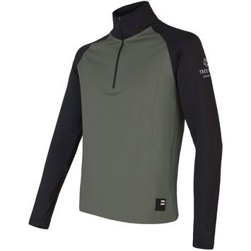 SENSOR COOLMAX THERMO pánská mikina zip olive green/černá