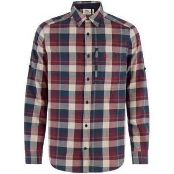 FJÄLLRÄVEN Fjällglim Regular Shirt M Dark Navy-Maroon